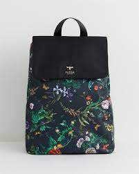Fable England. Botanical Pumpkin Black Backpack. Free Fable England Doormouse Necklace Worth 25 GBP With Every Bag Purchased.