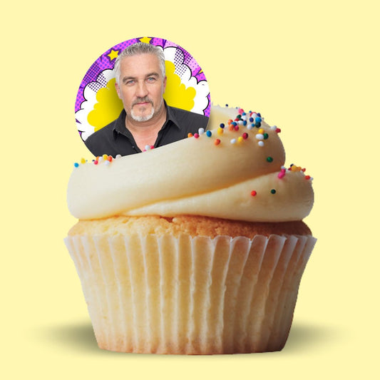 Paul Hollywood Celebrity CupCake Toppers