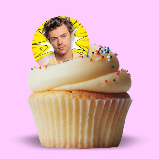 Harry Styles Celebrity CupCake Toppers