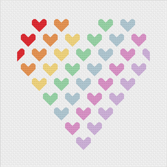 Heart of Hearts Cross Stitch Full Kit by Meloca Cross Stitch Kit Designs