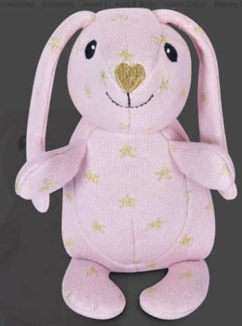 Apple Park - Knit Patterned Sparkle Bunny