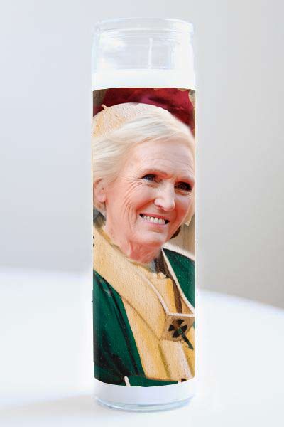 Celebrity Prayer Candle Mary Berry - 2