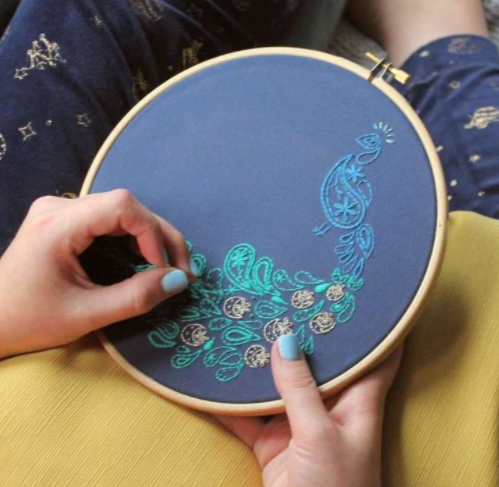 Parafelle - Peacock Embroidery Kit