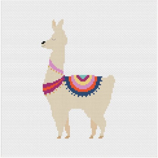 Llama Cross Stitch Full Kit by Meloca Cross Stitch Kit Designs