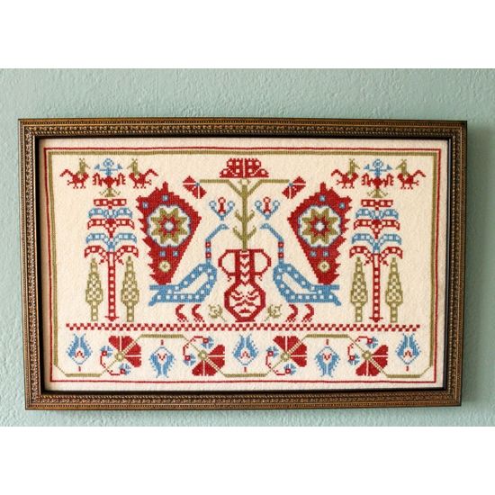 Avlea Embroidery - Cross Stitch Kit Celestial Peacocks