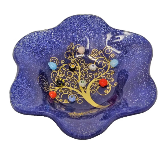 SISPIRI VENEZIA - Glass Flower Bowl, Gold and Murrine of Murano