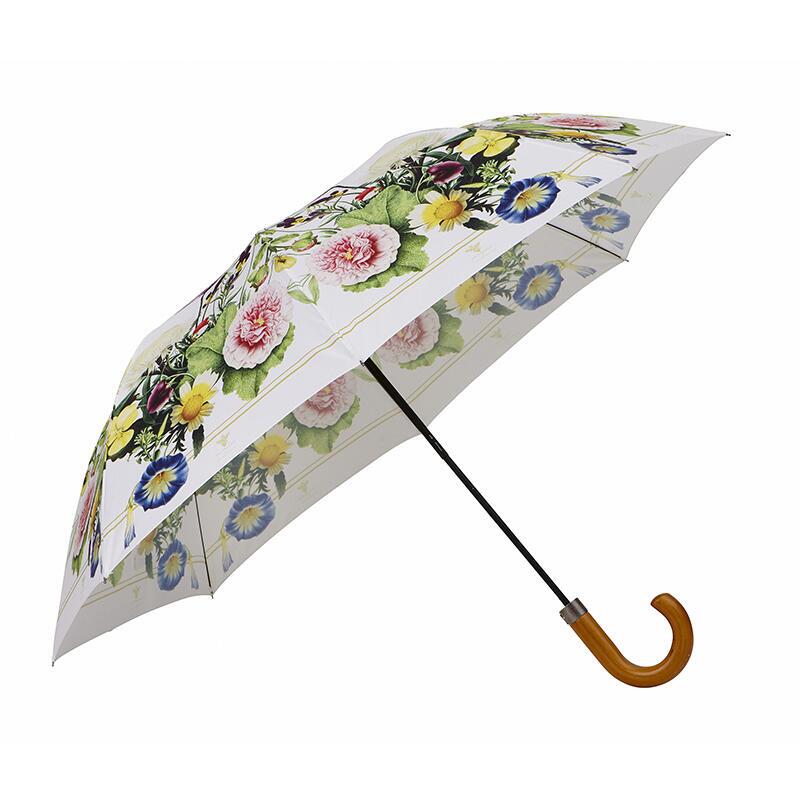 Koustrupco - A Flower Garden- umbrella with bamboo handle